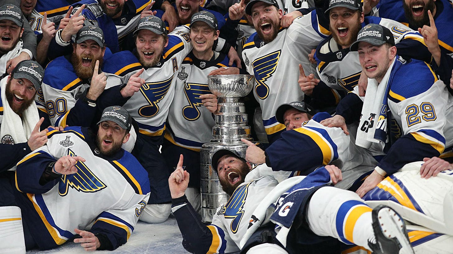 The St. Louis Blues are the 2019 Stanley Cup champions and we're just as  surprised as you | Sporting News
