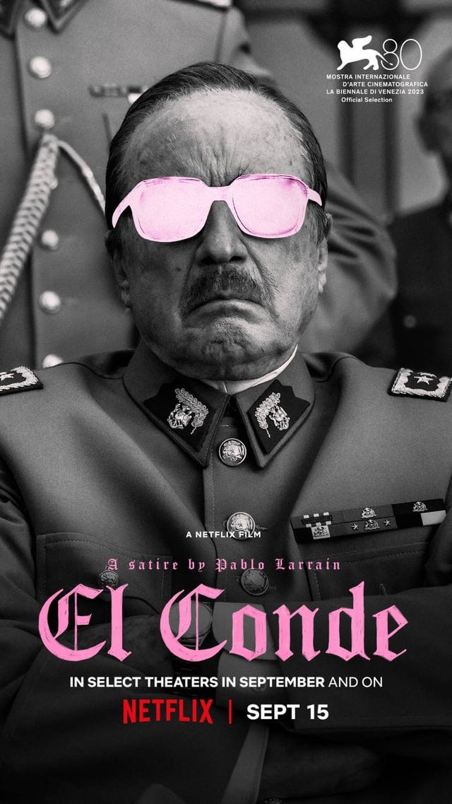 Official Poster for Pablo Larraín's 'El Conde' : r/movies