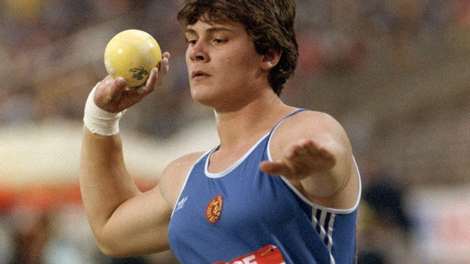 Heidi Krieger became a victim of the GDR's doping program. She eventually received so much testosterone that she felt forced to seek out gender-reassignment surgery.