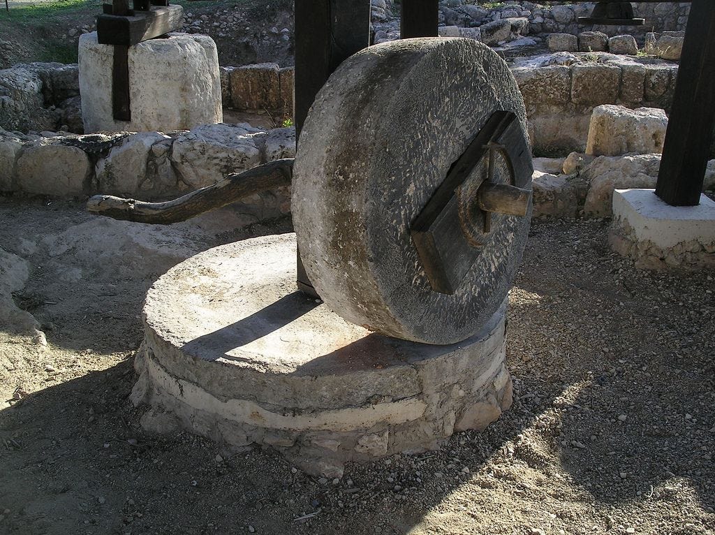 Millstone - Judean Foothills | Millstone, Ancient israel, Stone carving