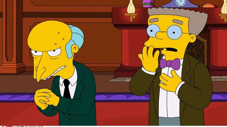 Les Simpsons" : Waylon Smithers pourrait faire son coming-out