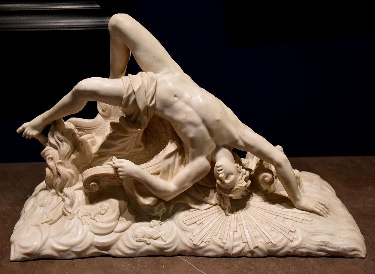 The Fall of Phaeton Statue by Dominique Lefebvre