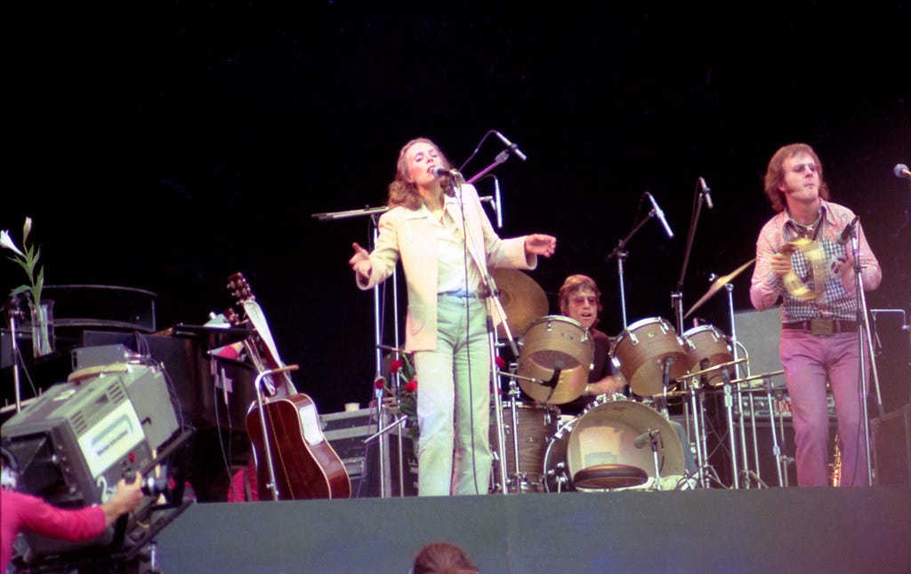 Joni Mitchell | With L.A. Express members John Guerin on dru… | Flickr