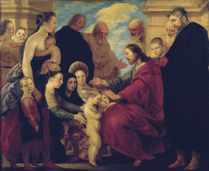 Let the little children come to me - Adam van Noort - WikiArt.org