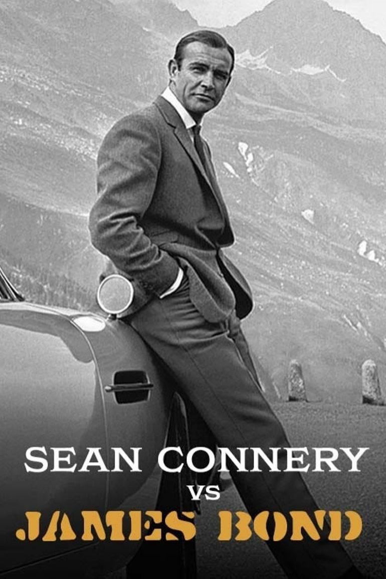 Sean Connery vs James Bond Poster