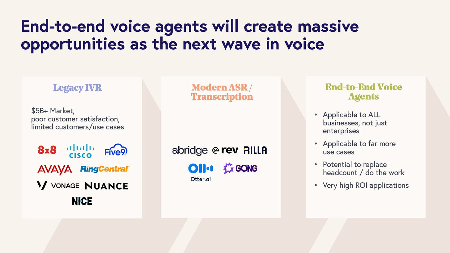 End to end voice agents 