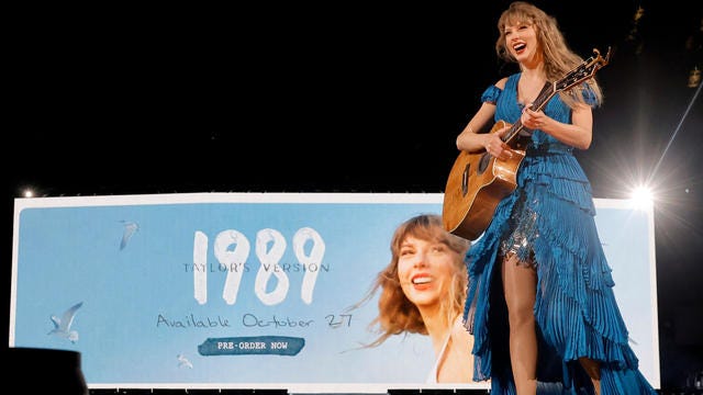 Taylor Swift says '1989 (Taylor's Version)' re-recorded album coming out  October 27 - CBS Boston