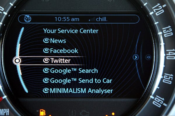 Read tweets on your speedometer!