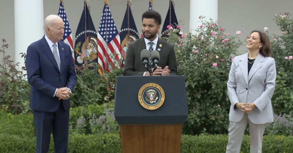 Maxwell Frost joins President Biden at WH announcement on Office of Gun  Violence Prevention - Florida Phoenix