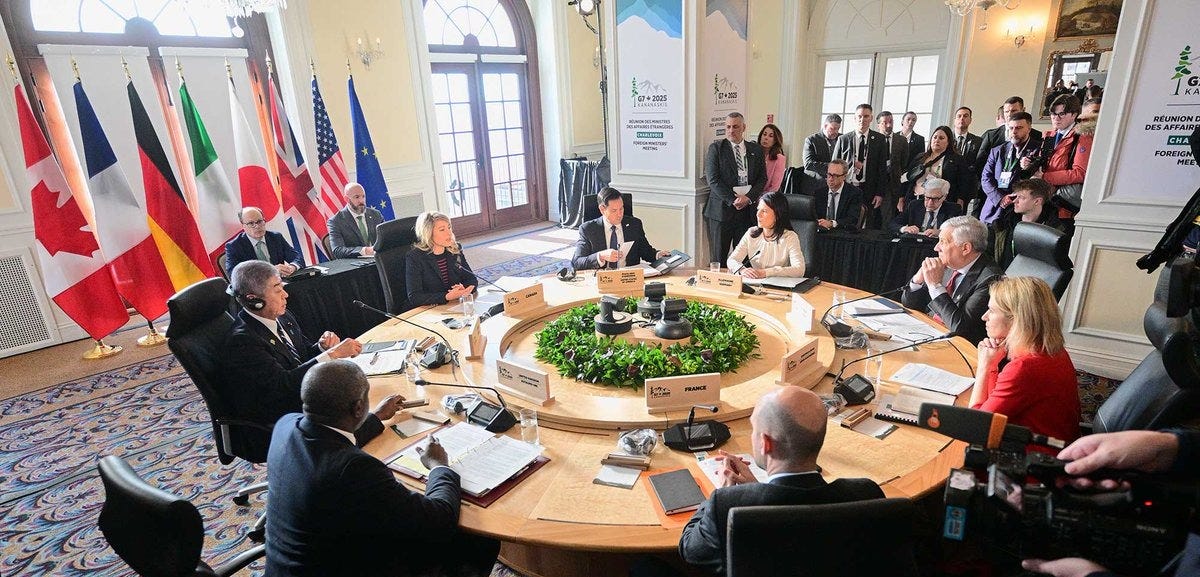 G7 Foreign Ministers' Meeting underway in Charlevoix, Canada.