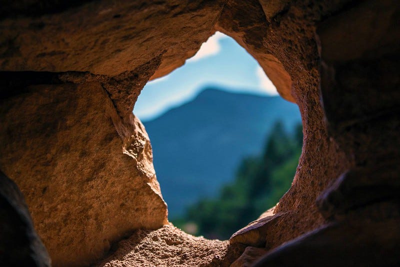 "Anasazi Lookout Hole" CC-BY Jeremy Cantelli via Flickr