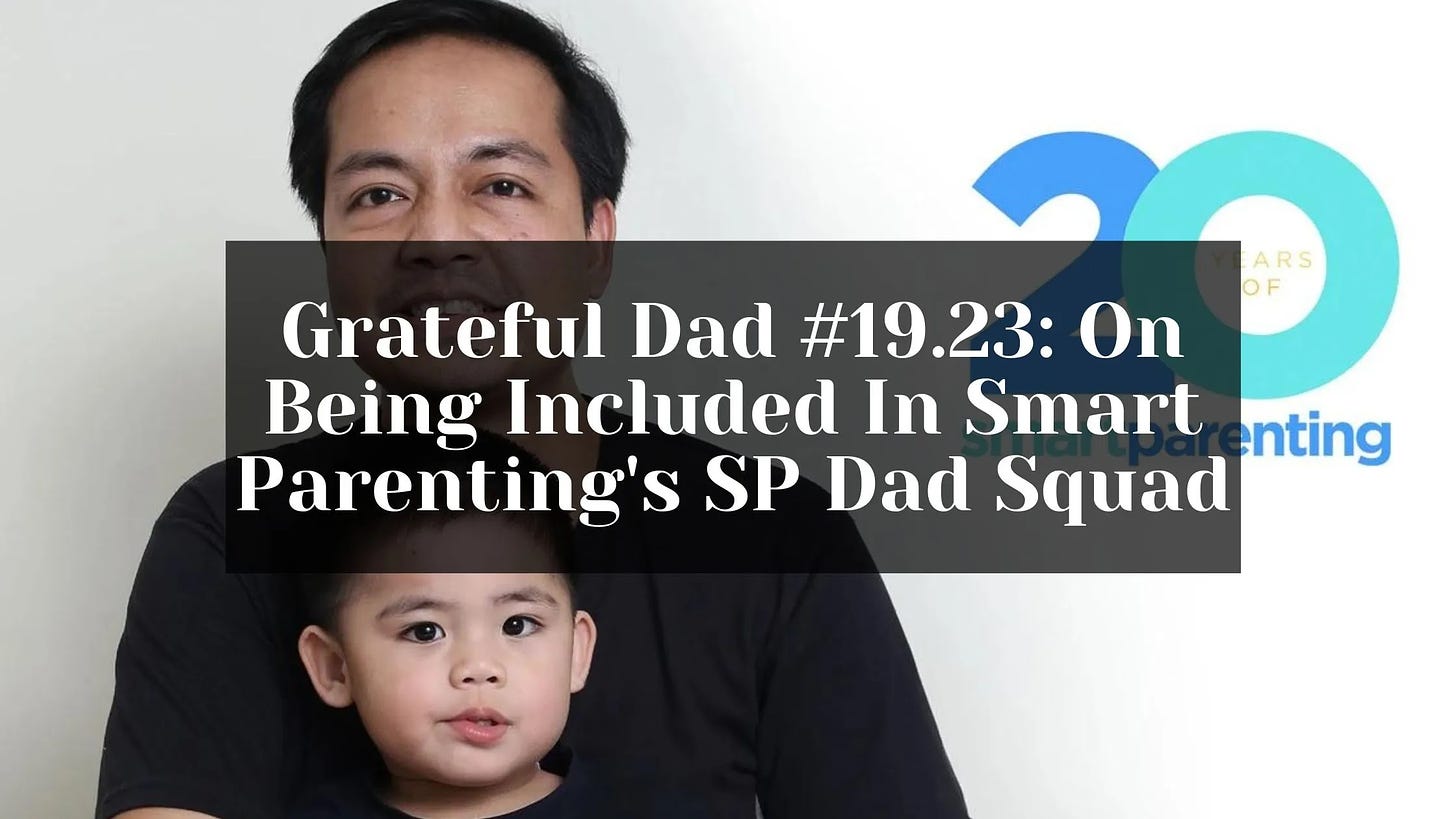 Grateful for being part of the SP Dad Squad