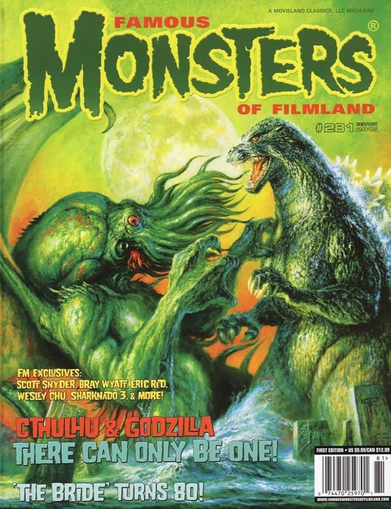 Famous Monsters Of Filmland #281 Godzilla Vs Cthulhu Variant: Various:  Amazon.com: Books