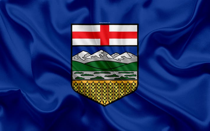 Download wallpapers Flag of Alberta, Canada, 4k, province, Alberta ...