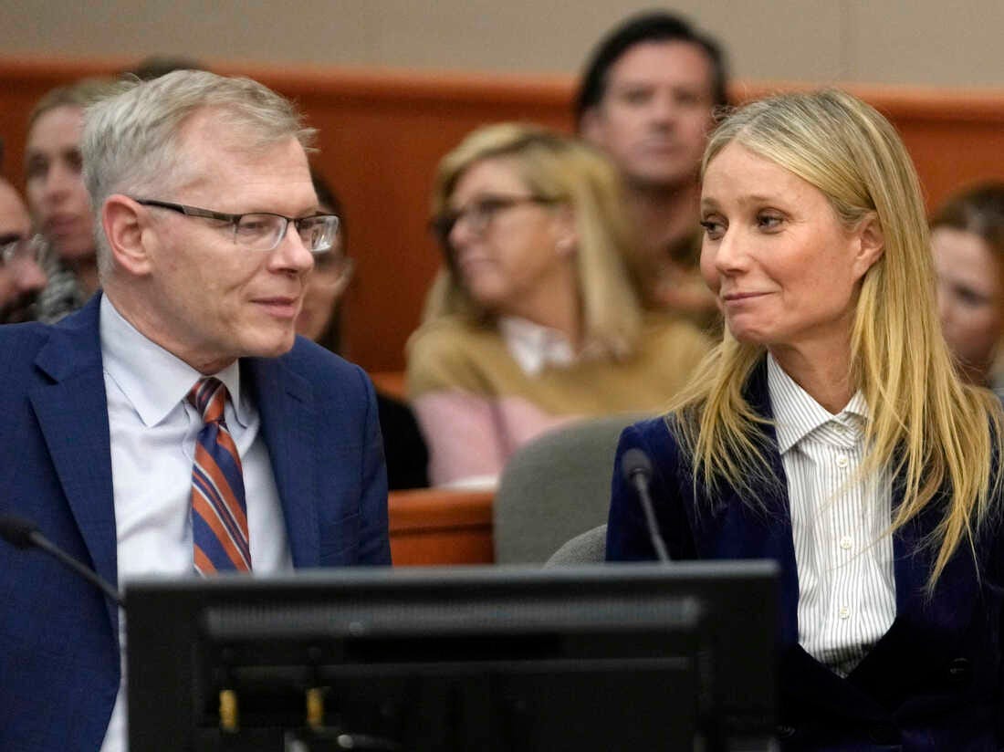 Jury finds retired optometrist at fault for crashing into Gwyneth Paltrow :  NPR