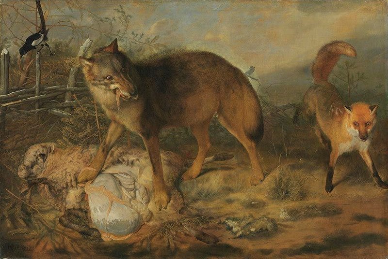 File:Christoph Paudiß - Wolf reißt ein Lamm - 1002 - Bavarian State Painting Collections.jpg