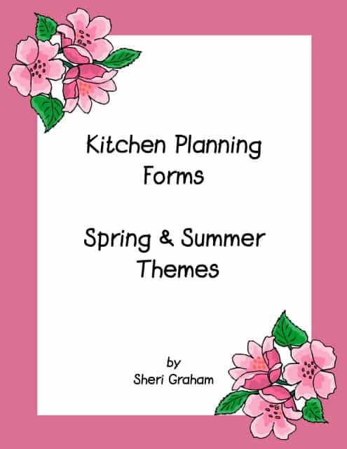 Free Kitchen Planning Forms