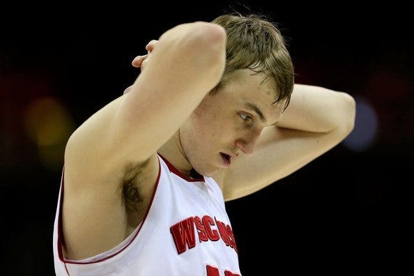 sam dekker hottest basketball players university of wisconsin bulge boy 2015