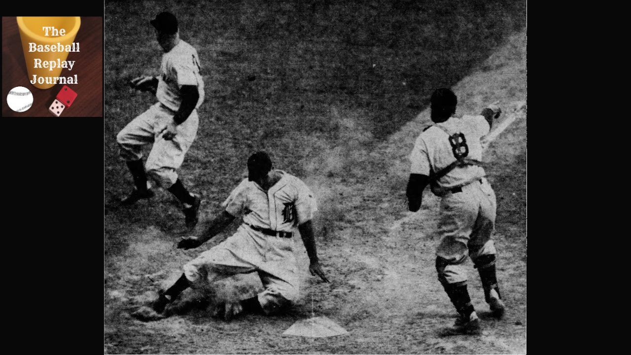 Baseball Replay Journal Yankees Tigers June 7 1949