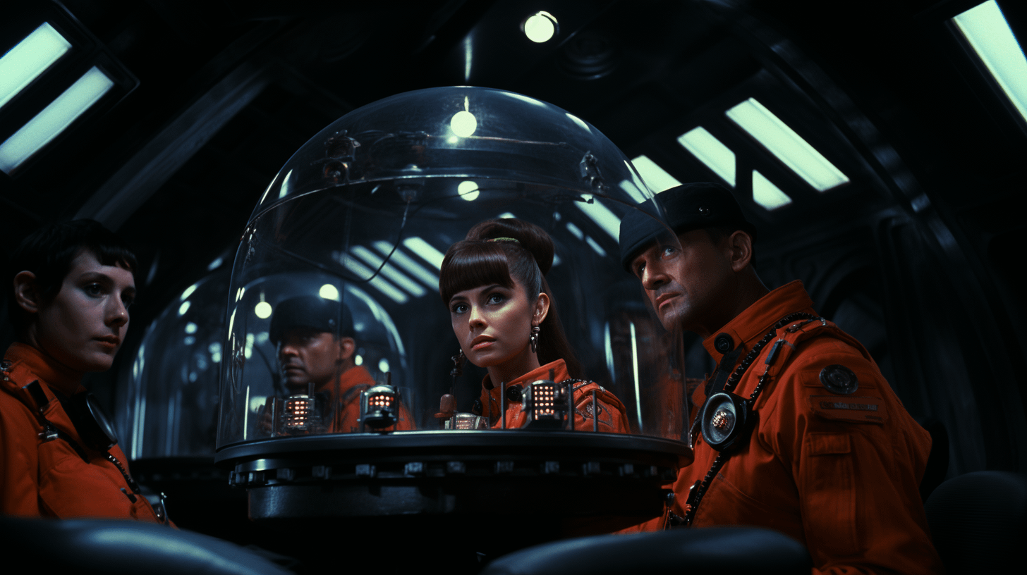 r/midjourney - Faster Than Light (1966) Sci-fi/Horror, Produced by Walt Disney