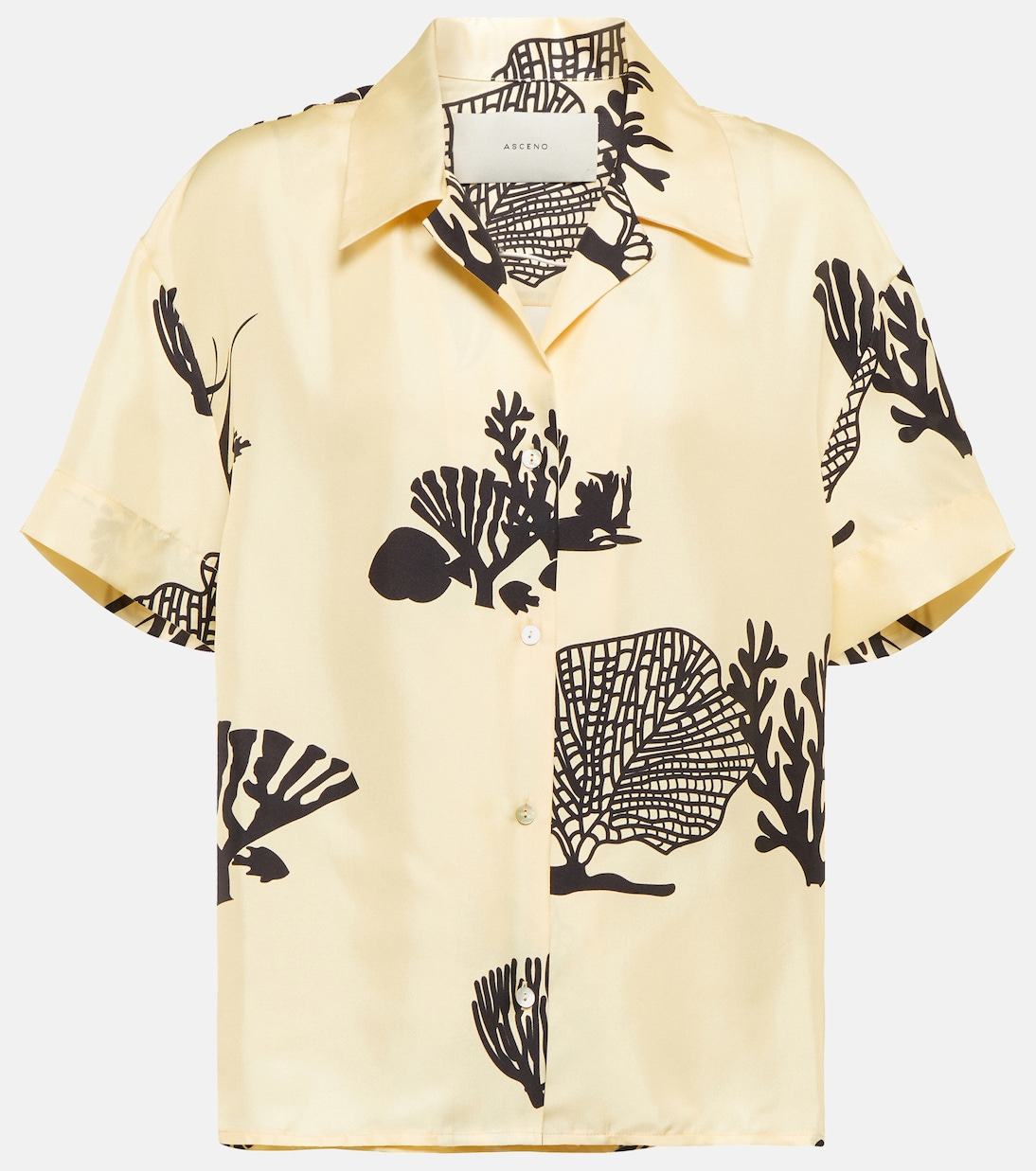 Prague printed silk shirt | Asceno