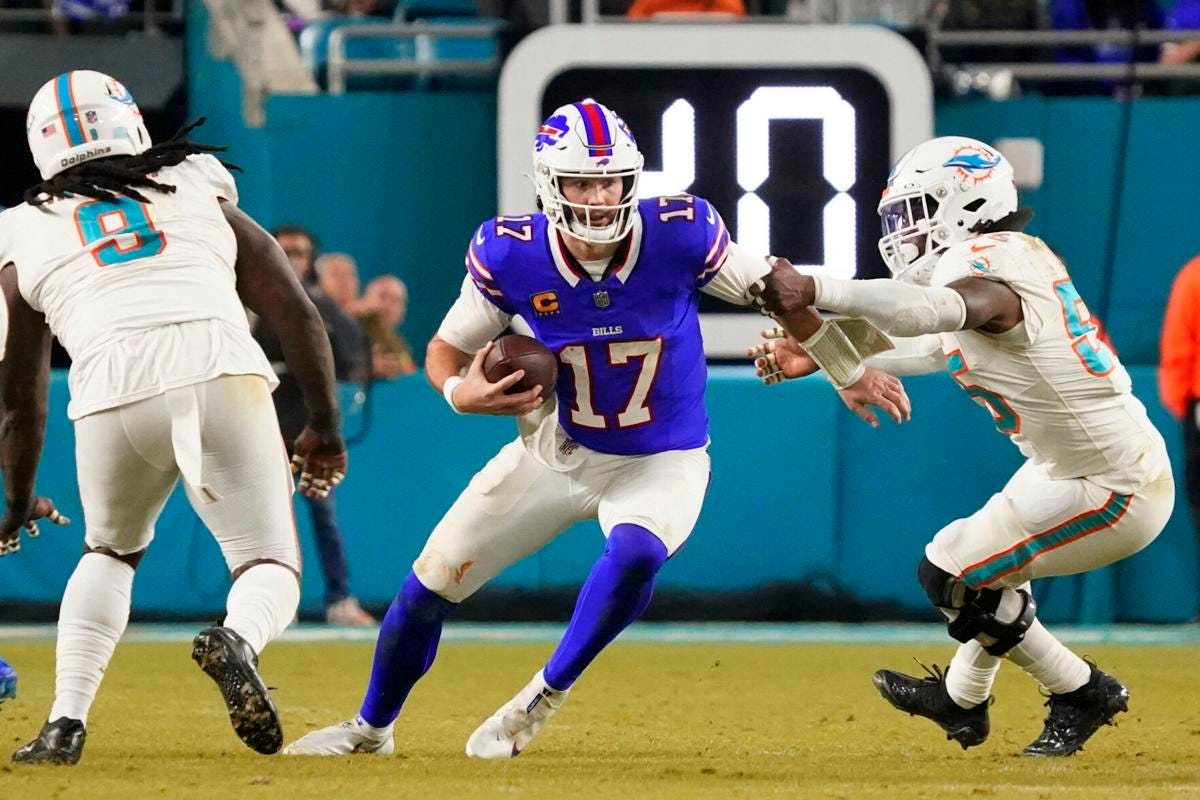 Bills' Josh Allen adds to all-purpose place in NFL history