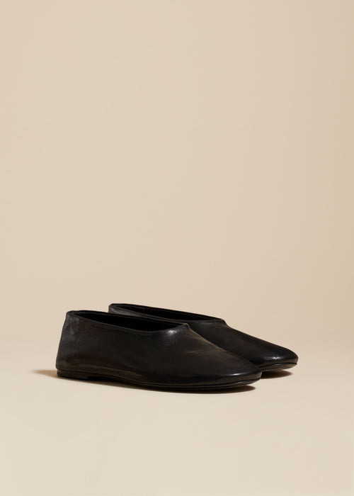 The Maiden Flat in Black Leather