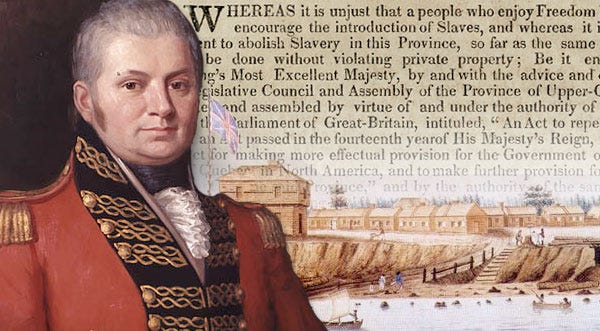 John Graves Simcoe's weird relationship with slavery - Spacing Toronto |  Spacing Toronto