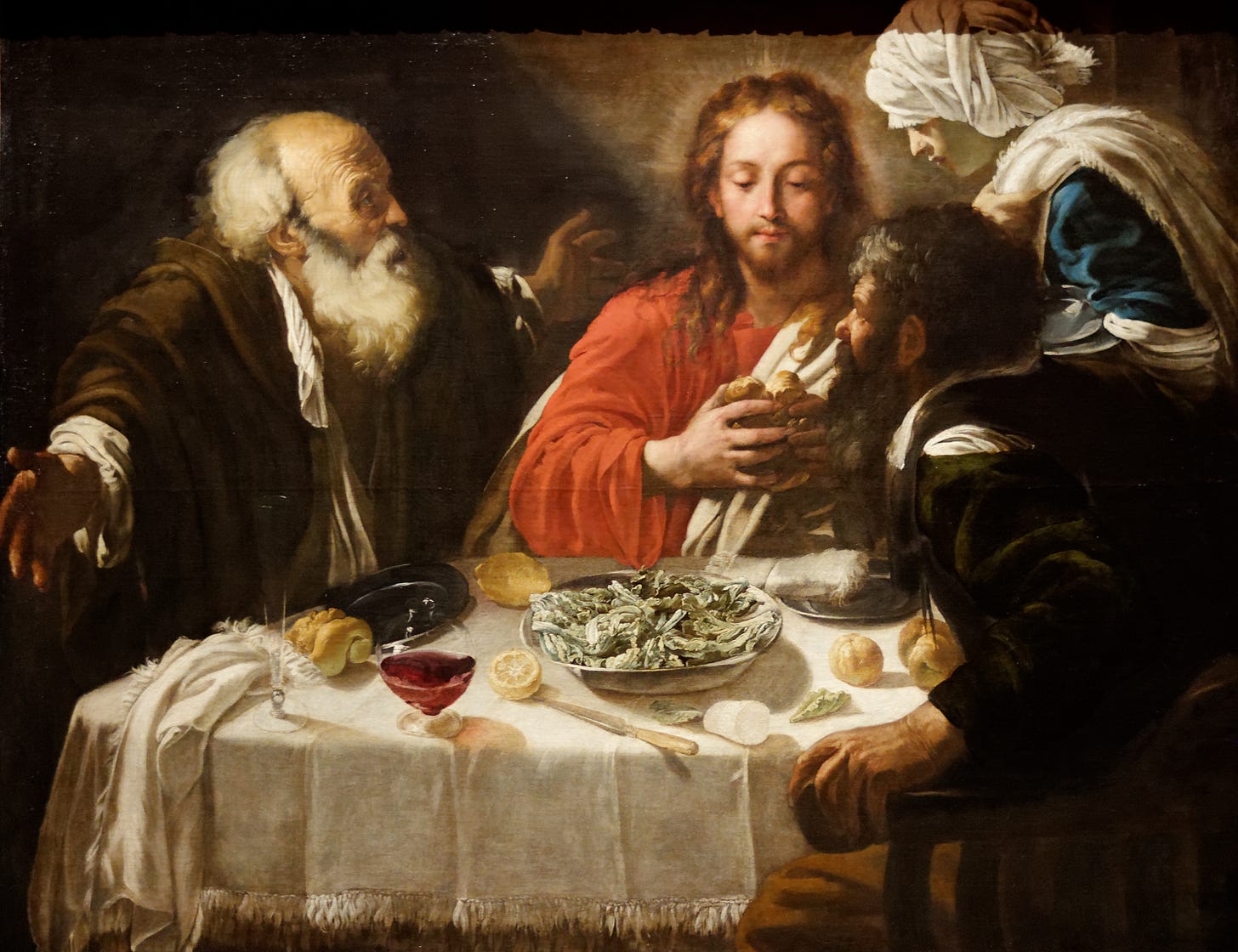 Jesus and His Disciples, a painting by Caravaggio