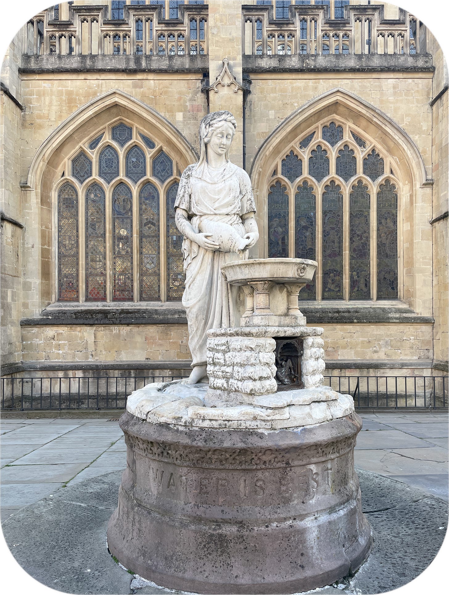 Water Is Best - Rebecca at the Well, Bath, England