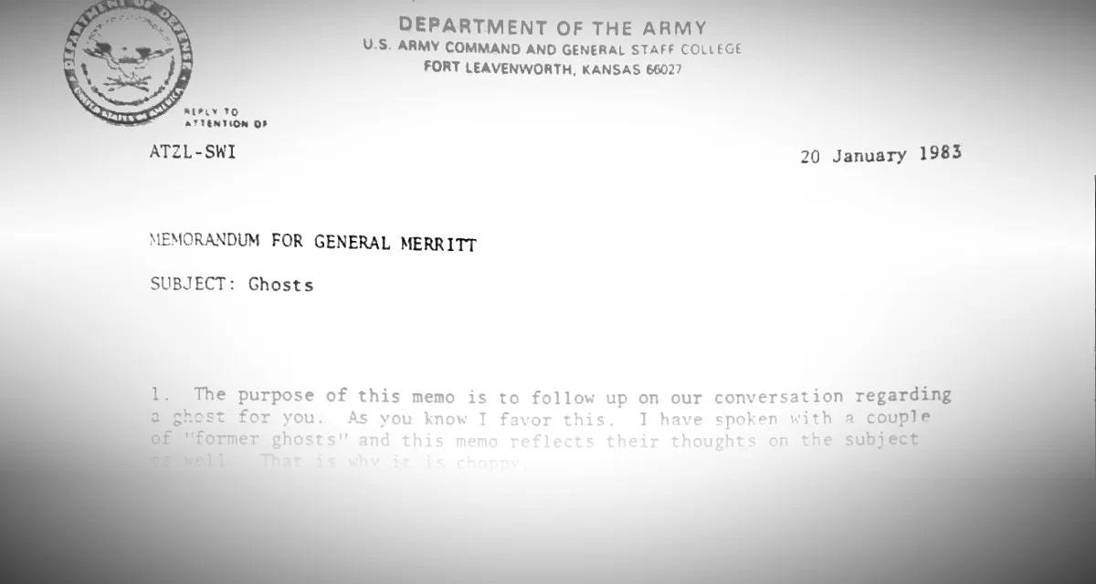 Staff Jobs and Officer Education: An Army Ghost Story