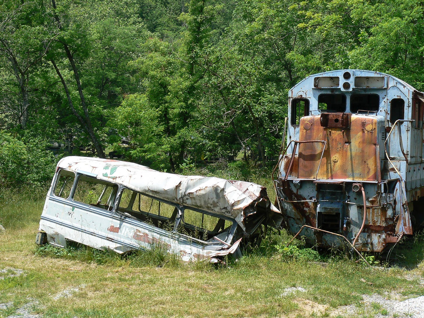 wreckage in 2007