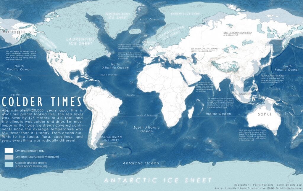 El mundo durante el último máximo glaciar (2023) El mundo durante el último máximo glaciar (2023)