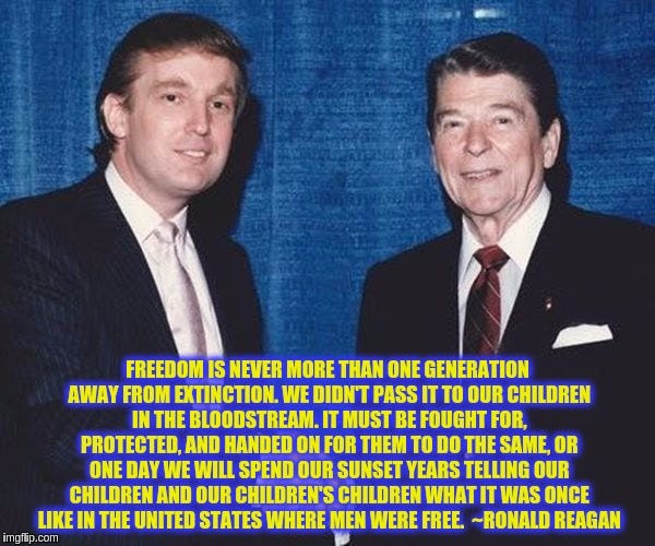 Donald Trump and Ronald Reagan - Imgflip