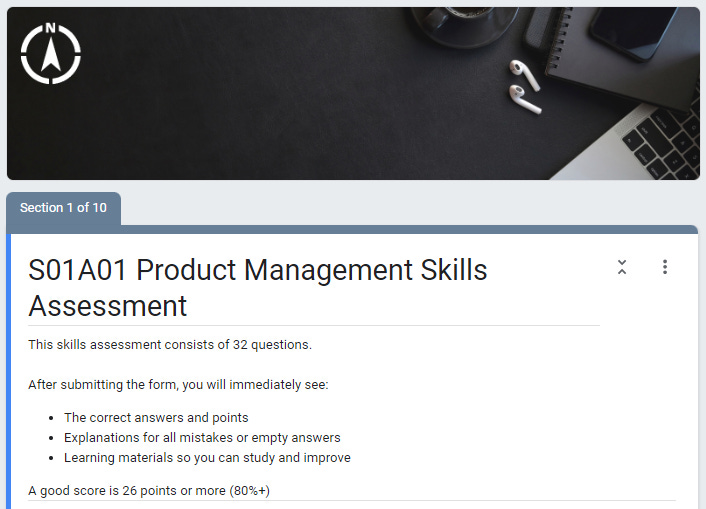 Product Management Skills Assessment