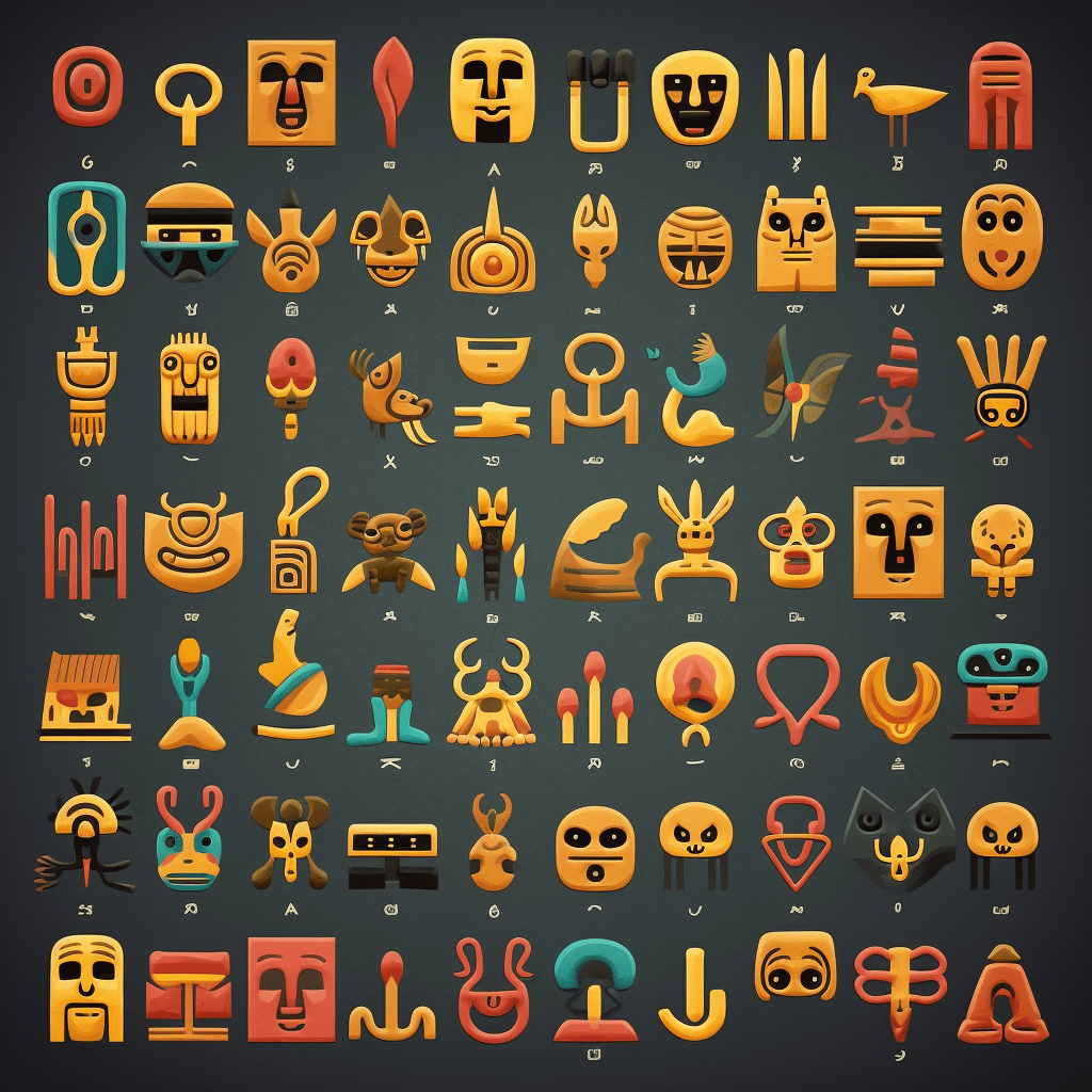 Hieroglyphics as emoji : r/midjourney