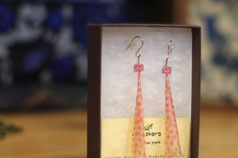 Melitas Gifts Ossining New York Origami Earrings