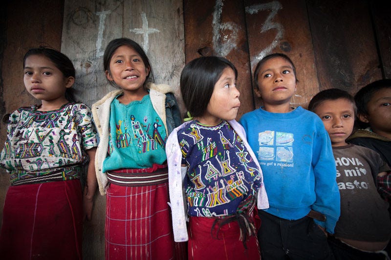 Maya Ixil children during a meeting in Turanza, Nebaj, Guatemala. People had gathered to share experience and learning on food security and nutrition in the region. Under Informed Consent rules, the parents of the children would have to be tracked down to give their consent for this photo to be taken or used. The assumption is that without informed consent, the photograph shows the children in an undignified way, or it puts them in danger. Photo by Sean Hawkey. Maya Ixil children during a meeting in Turanza, Nebaj, Guatemala. People had gathered to share experience and learning on food security and nutrition in the region. Under Informed Consent rules, the parents of the children would have to be tracked down to give their consent for this photo to be taken or used. The assumption is that without informed consent, the photograph shows the children in an undignified way, or it puts them in danger. Photo by Sean Hawkey.