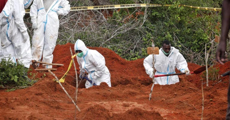 Shock as 21 Bodies Are Exhumed in Shakahola