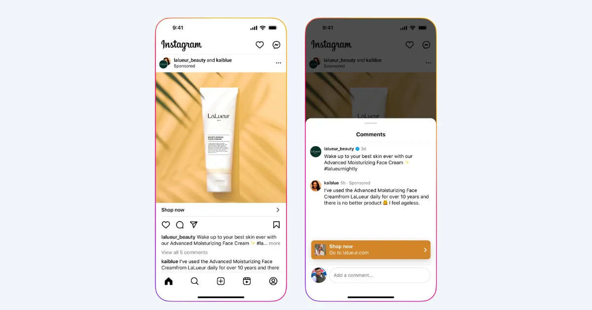 Instagram adds quick testimonials to Partnership Ads for enhanced creator endorsements