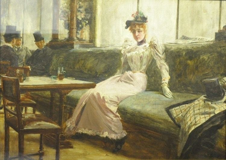 The painting of "The Parisian Life" by Juan Luna