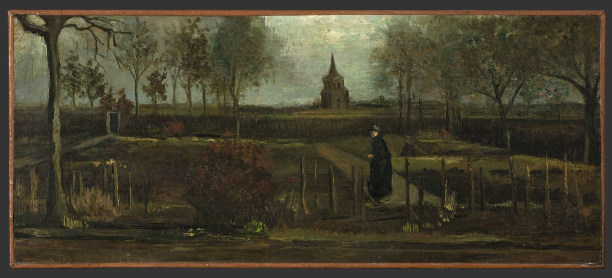 Vincent van Gogh Lentetuin de pastorietuin te Nuenen in het voorjaar Groninger Museum