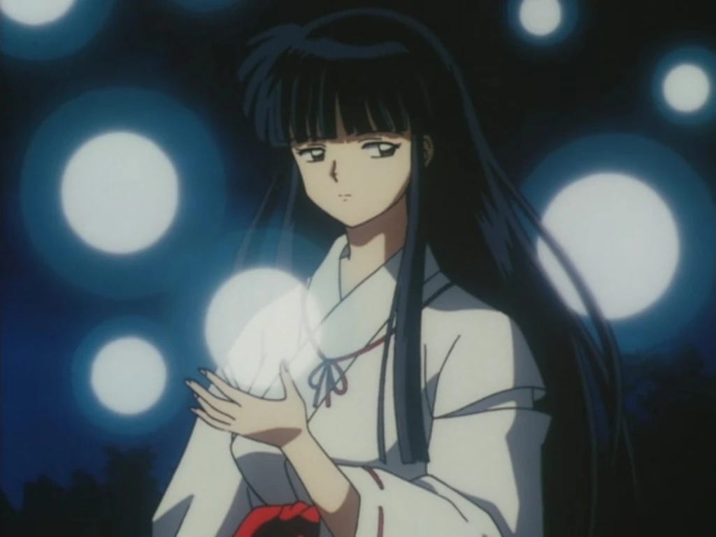 Kikyō collecting lost souls