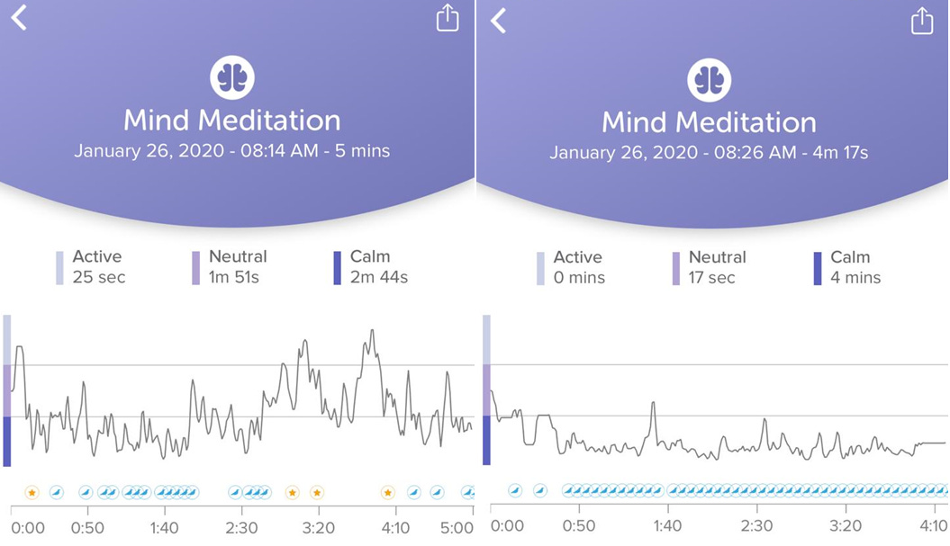 Wearable EEG testing shows brains are more calm during ice bath than warm dry meditation Wearable EEG testing shows brains are more calm during ice bath than warm dry meditation
