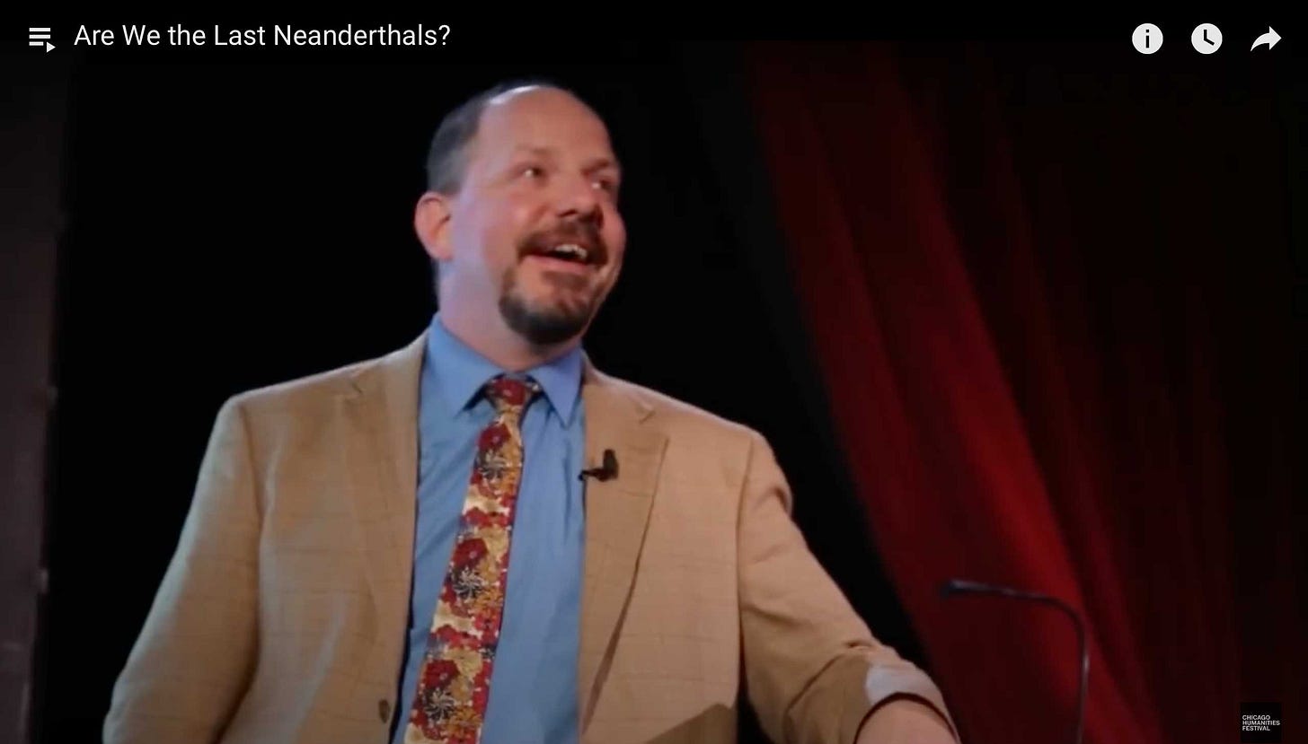 John Hawks giving a lecture