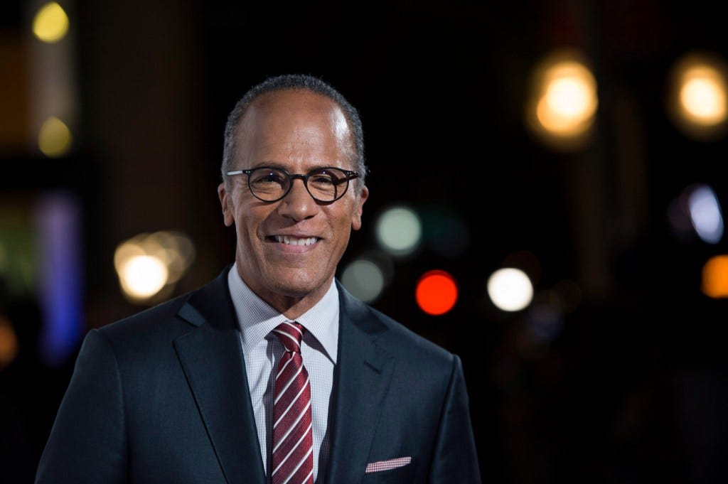 NBC Nightly News anchor Lester Holt 