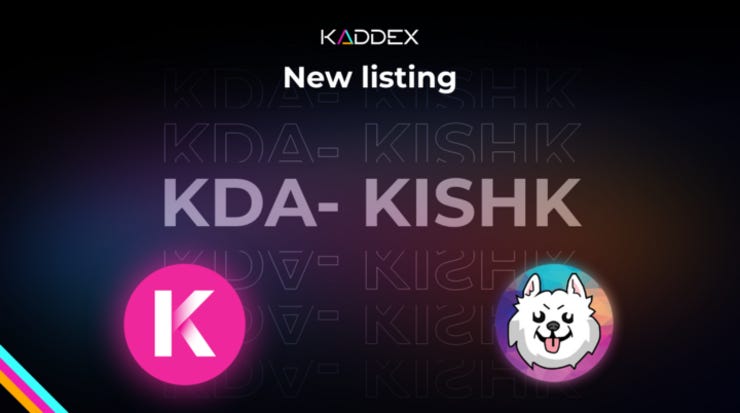 KDA/KISHK listed on Kaddex
