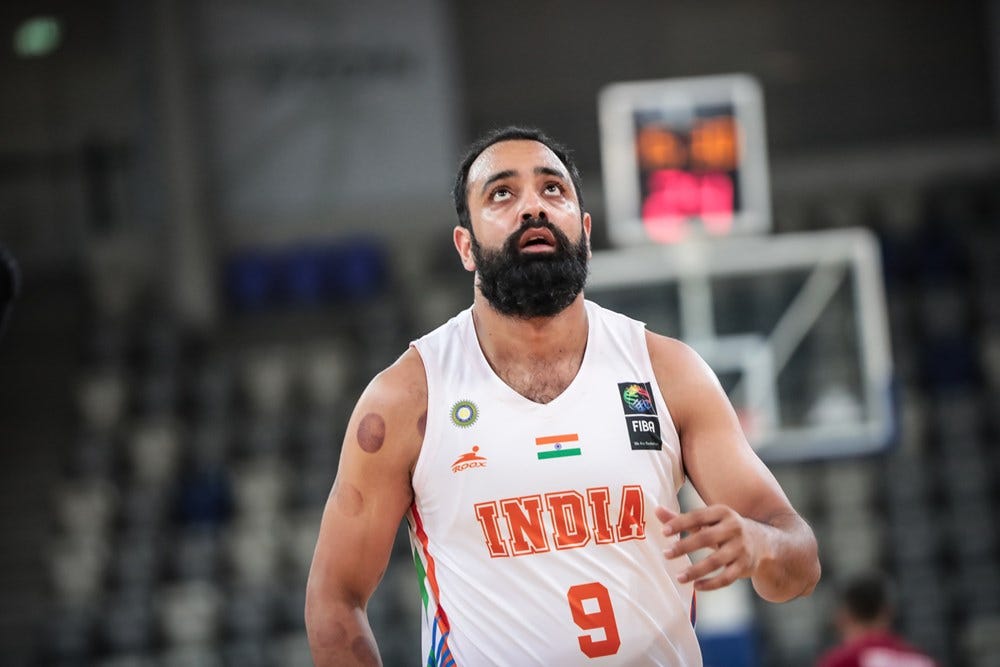 Vishesh Bhriguvanshi 2021 FIBA Asia Cup Qualifying Tournament