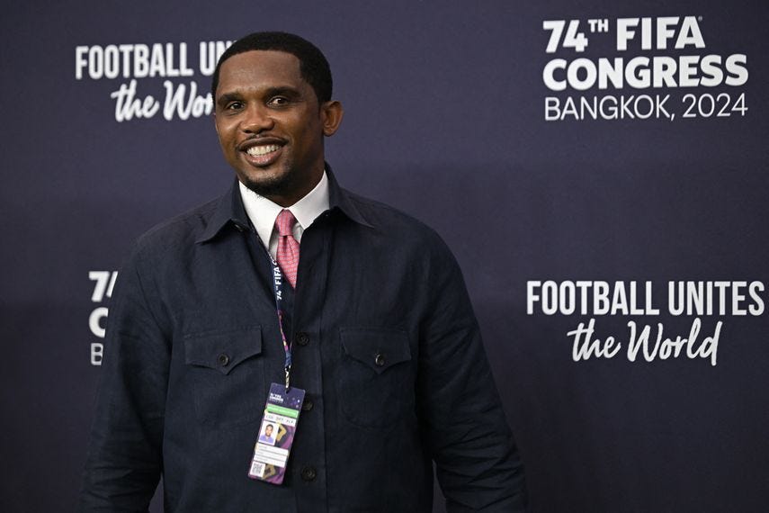 La FIFA suspendió a Samuel Etoo por su actitud en el Mundial femenino sub-20