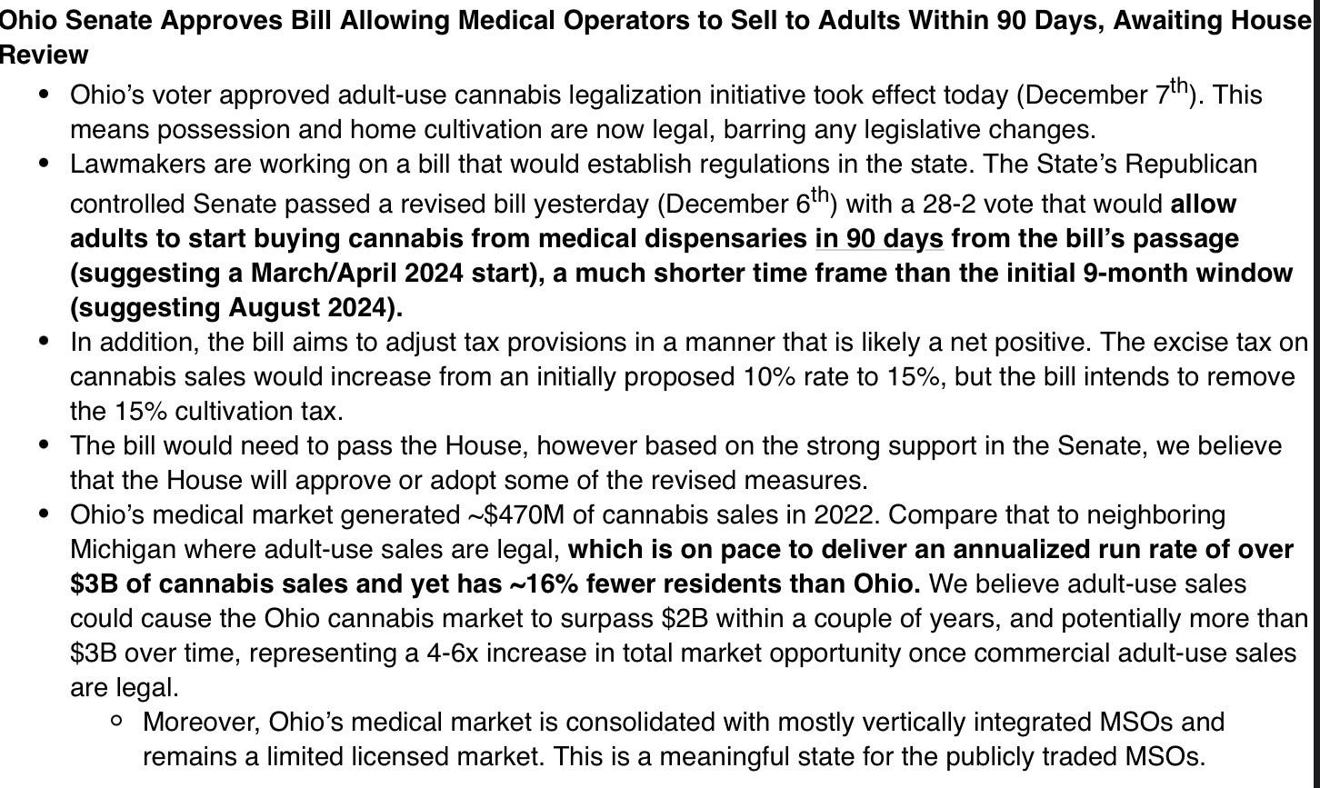 US Cannabis - OH Senate Bill Indicates 90-Day Timeline to First Sales, NY Reviewing Adult-Use Applications from Medical Compani.jpeg